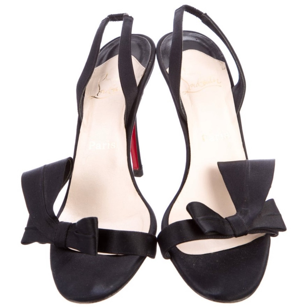 Christian Louboutin Bow Slingback heels